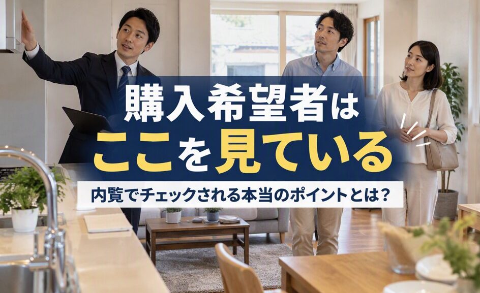購入希望者は内覧でどこを見ている？不動産会社が教える本当のチェックポイント