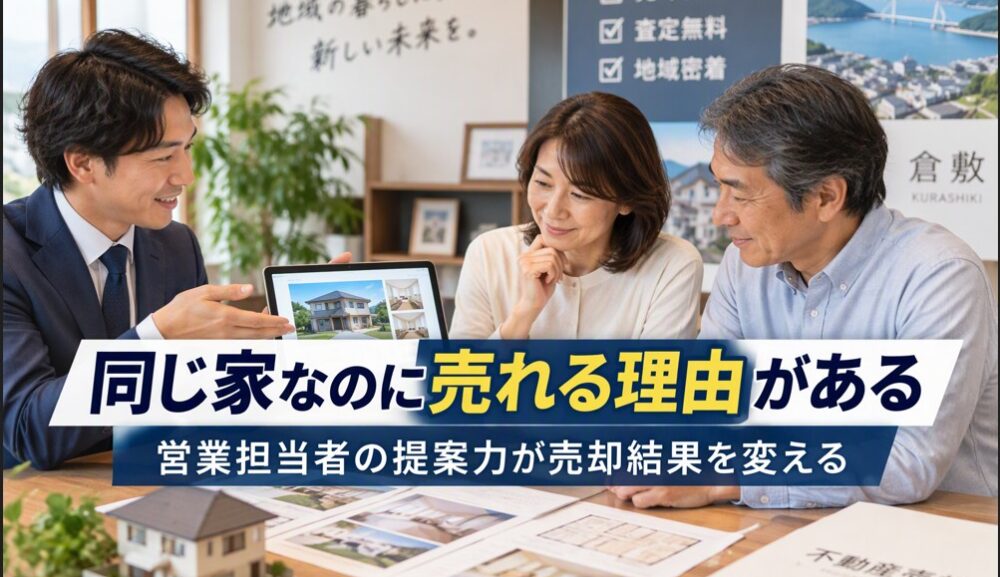 同じ家なのに売れる理由とは？営業担当者の提案力が重要な理由