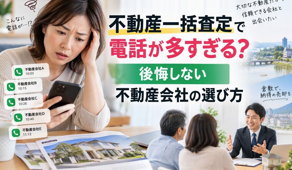 一括査定で電話が多すぎる？後悔しない不動産会社選びのポイント